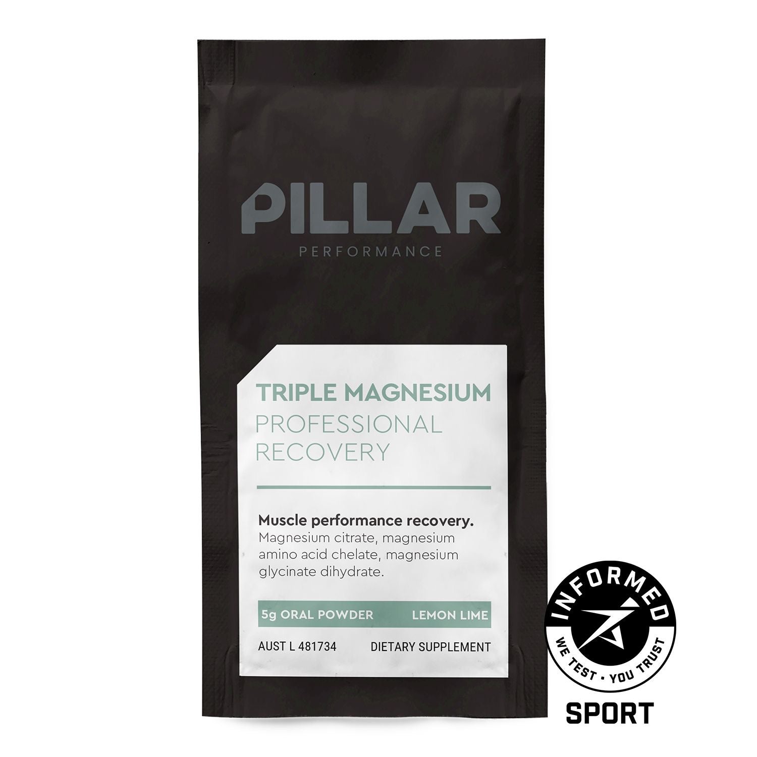 TRIPLE MAGNESIUM POWDER - Lemon Lime 5g Sample